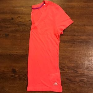Adidas Coral V-neck T-shirt